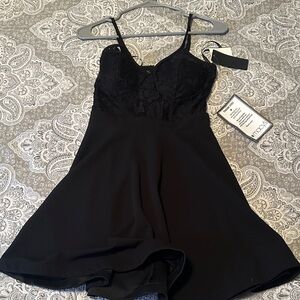 Elegant Black Mini Dress